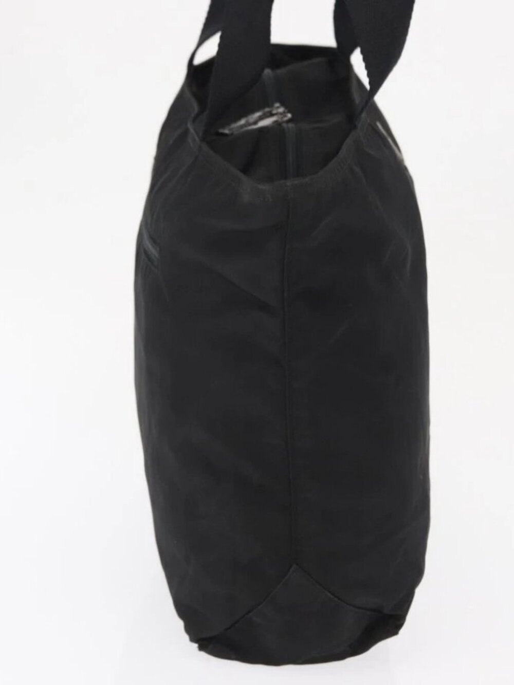 PRADA Tote Bag Nylon Black Silver Auth - Picture 5 of 16